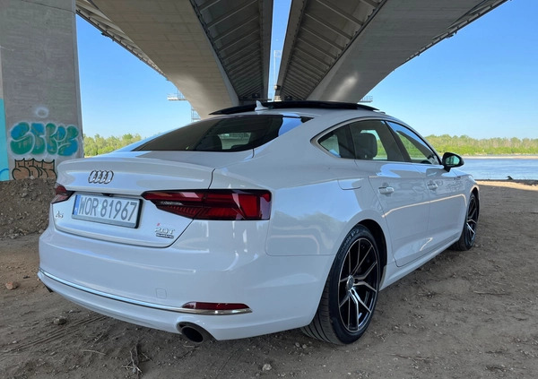 Audi A5 cena 118000 przebieg: 67000, rok produkcji 2018 z Warszawa małe 781